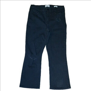 William Rast Black Flare Wide Leg Jeans